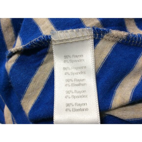 Puella Darcey Women's Royal Blue Swing Tunic Striped Nautical Top Oversized XS - Picture 7 of 8